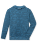 MacKenzie Hoodie in Petrol Camouflage Blue, front flat lay view