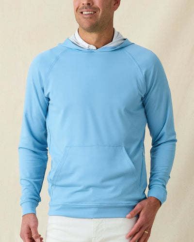 MacKenzie Hoodie in Coastal Blue, front model view
