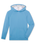MacKenzie Hoodie in Ocean Blue, front flat lay view