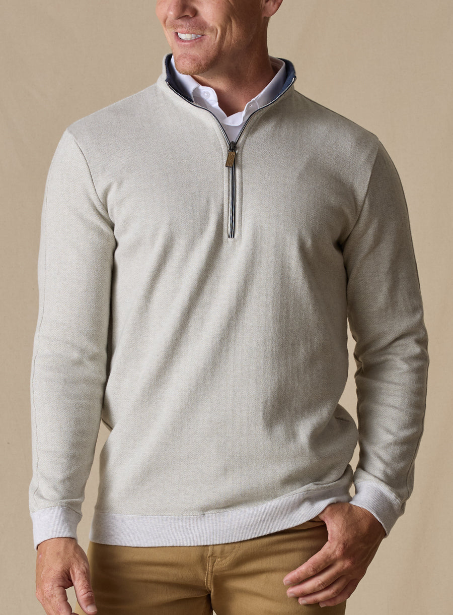 Harrison Quarter Zip - Heron
