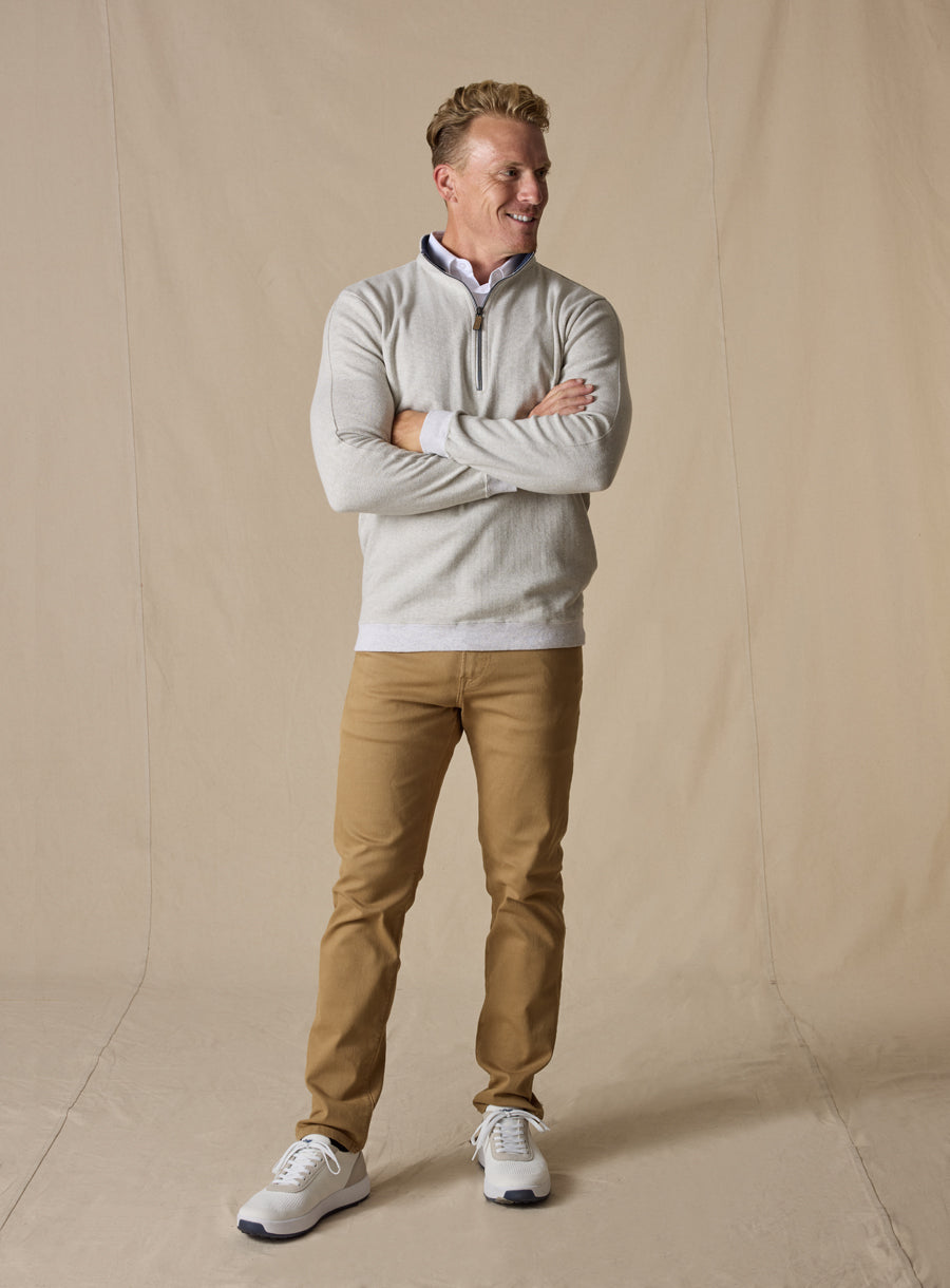 Harrison Quarter Zip - Heron
