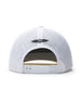 Straight Down SD Buffalo Strong Hat in Birch, back view showing white mesh panel with embroidered Straight Down logo and adjustable snapback closure