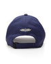 Straight Down SD Mountain Hat in Navy, back view showing navy body with embroidered Straight Down logo and adjustable strap closure