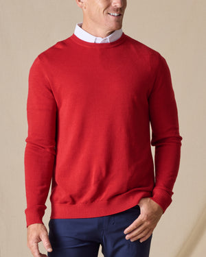 Links Crewneck Sweater - Flag Red