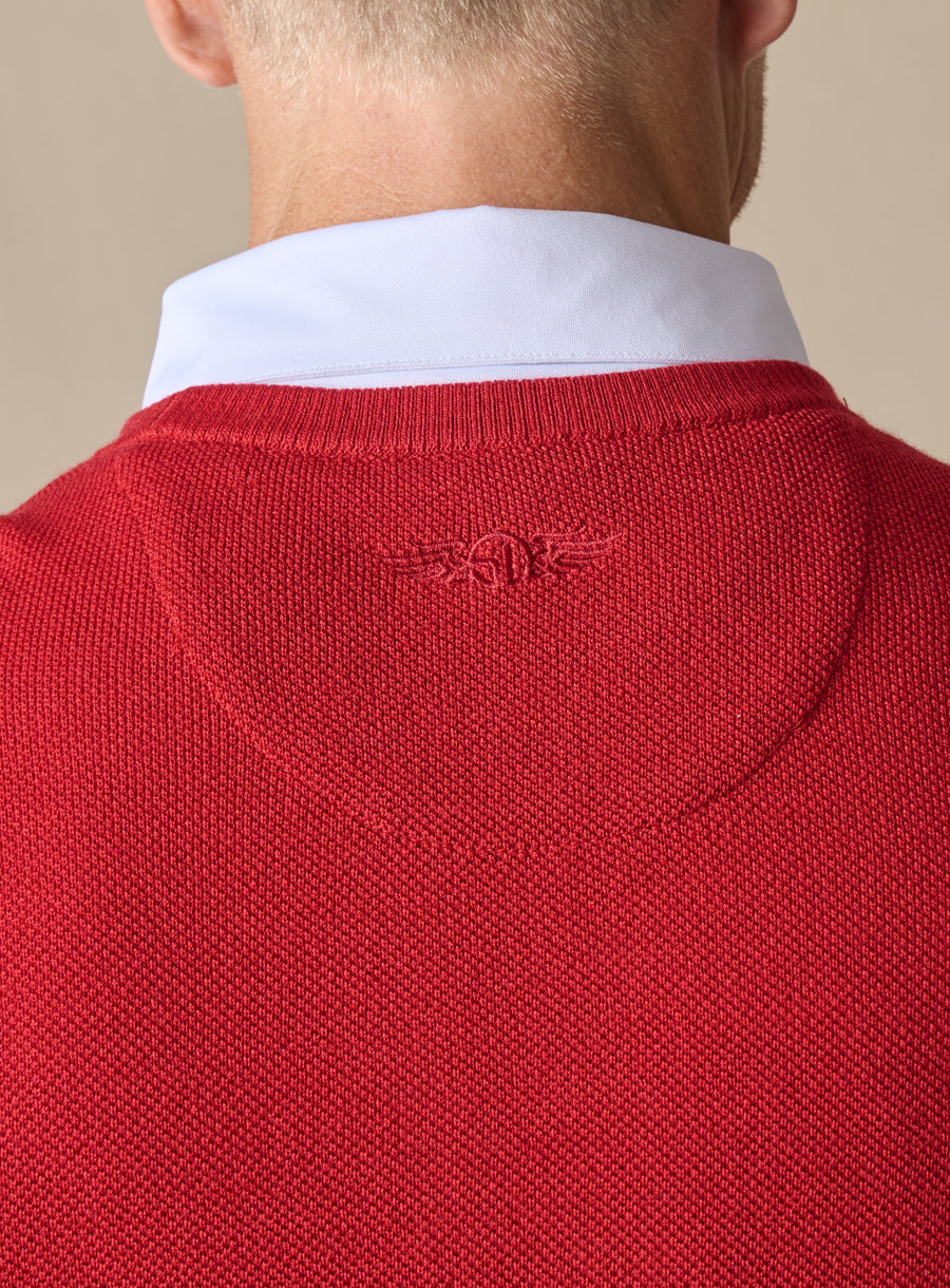 Links Crewneck Sweater - Flag Red
