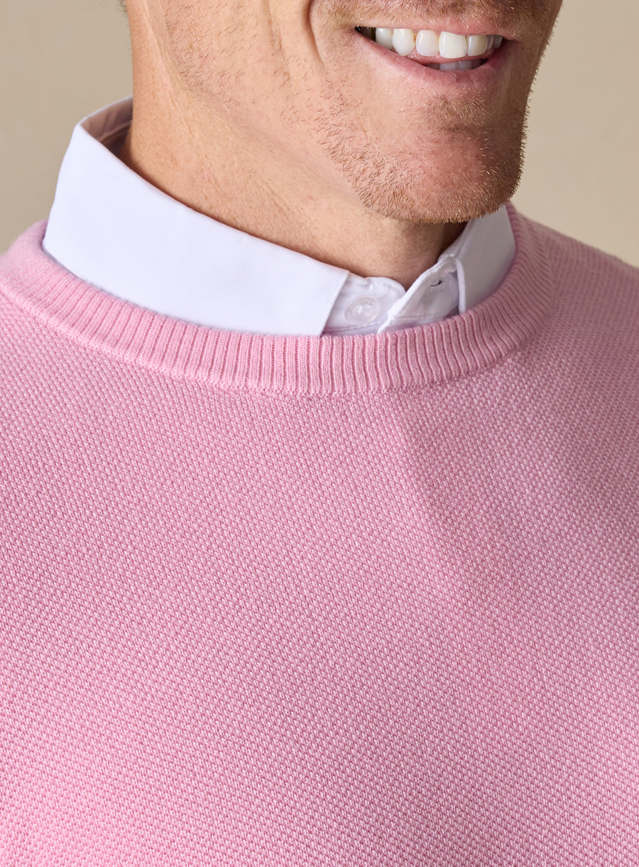 Links Crewneck Sweater - Pink Lemonade
