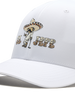 Close-up of the El Jefe Hat showing the western character graphic and textured embroidered lettering.
