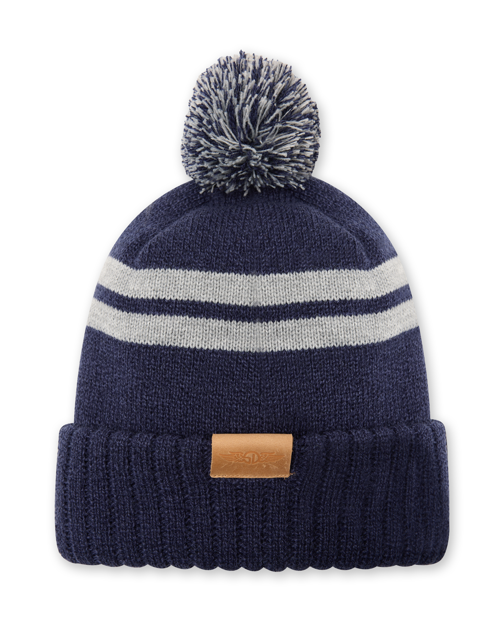 Stripe Beanie - Navy
