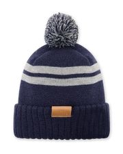 Stripe Beanie - Navy