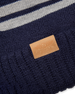 Stripe Beanie - Navy
