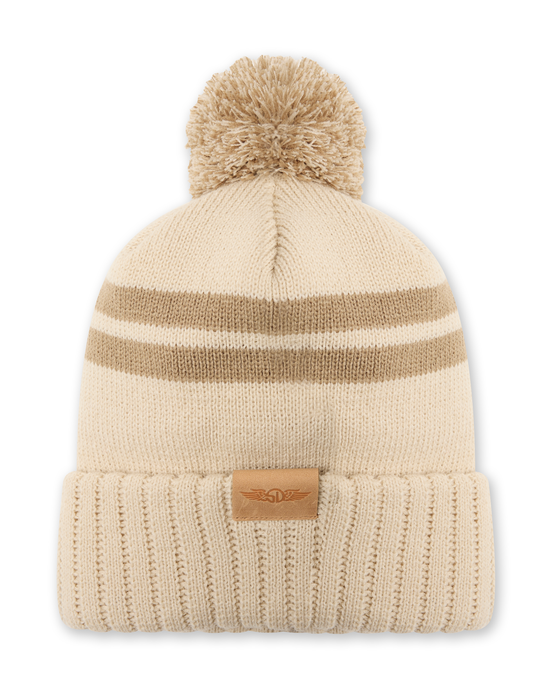 Stripe Beanie - Sand