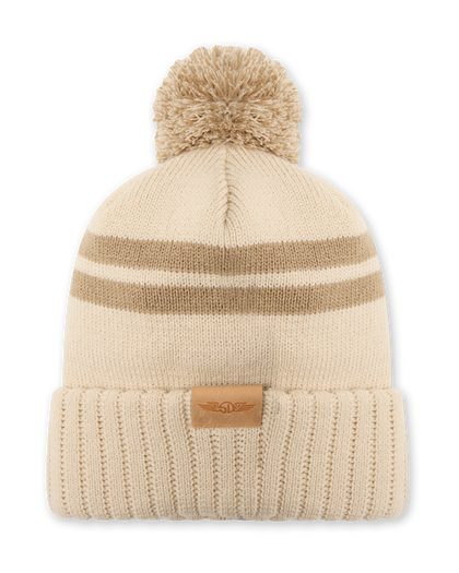 Stripe Beanie - Sand