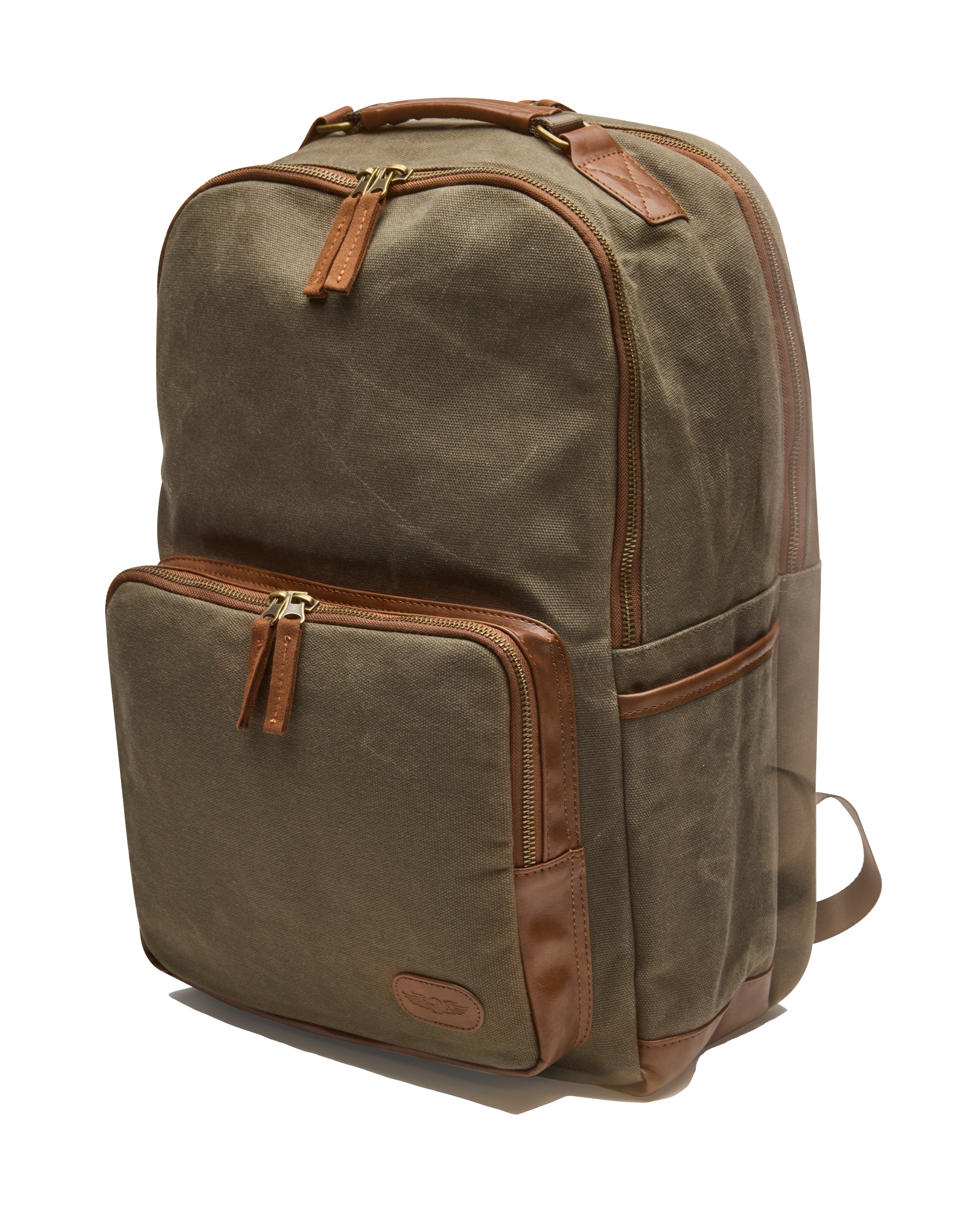 Waxed Canvas Backpack - Loden