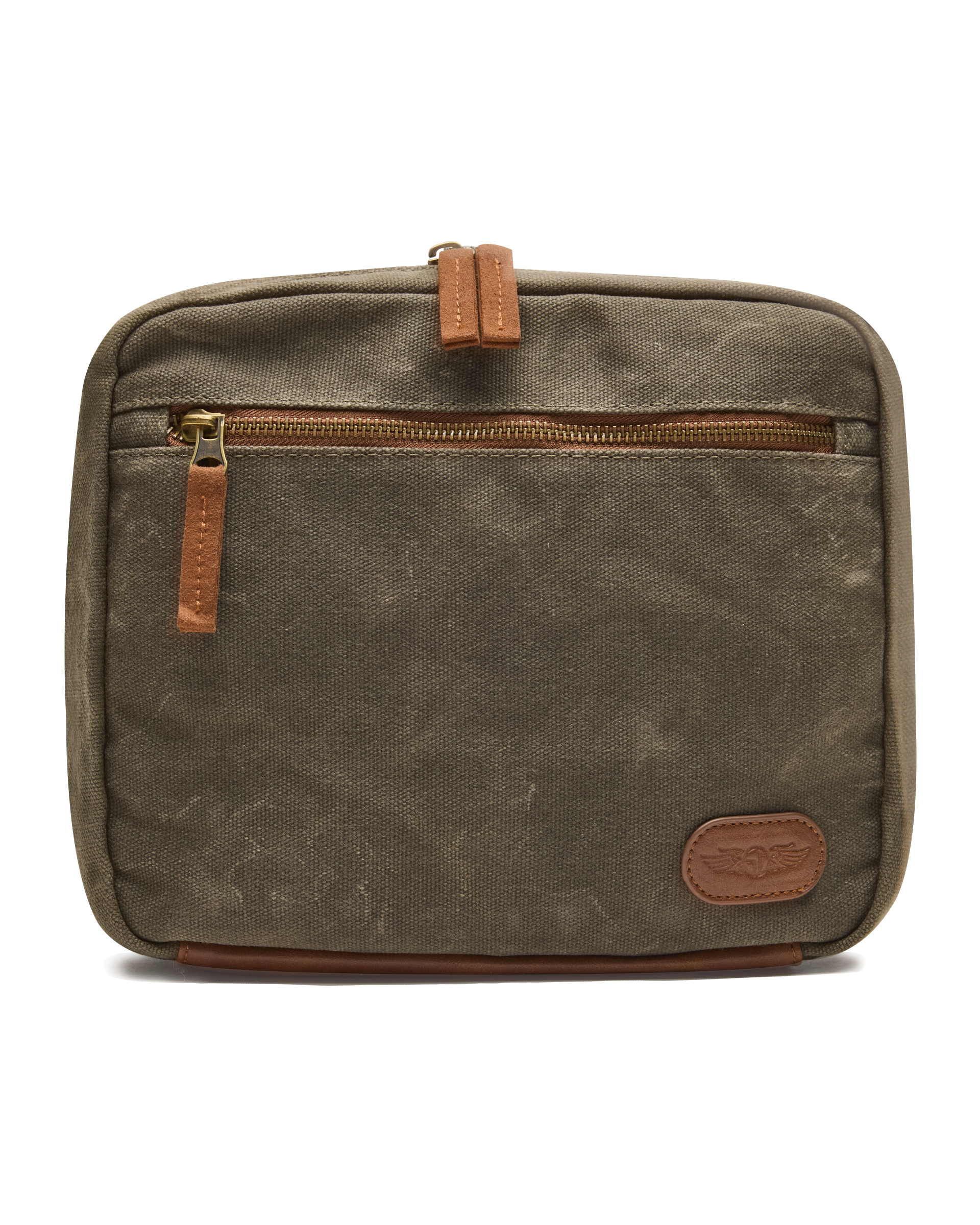Waxed Canvas Dopp Kit - Loden