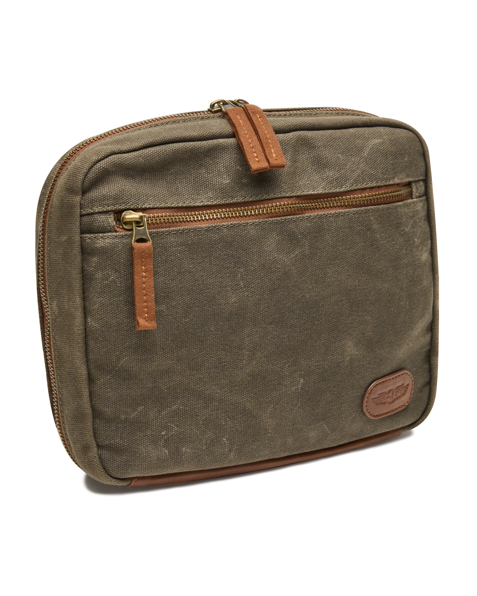Waxed Canvas Dopp Kit - Loden