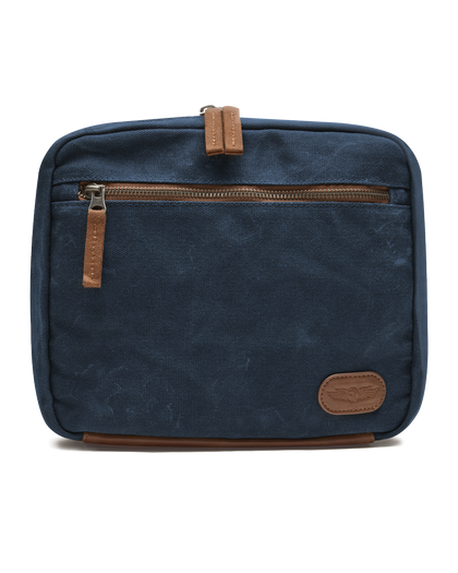 Waxed Canvas Dopp Kit - Navy