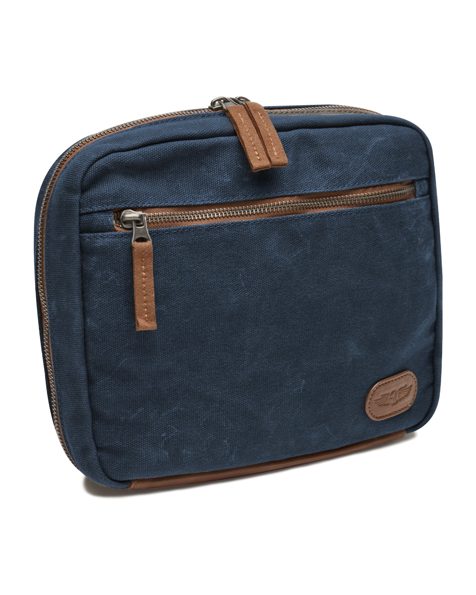 Waxed Canvas Dopp Kit - Navy