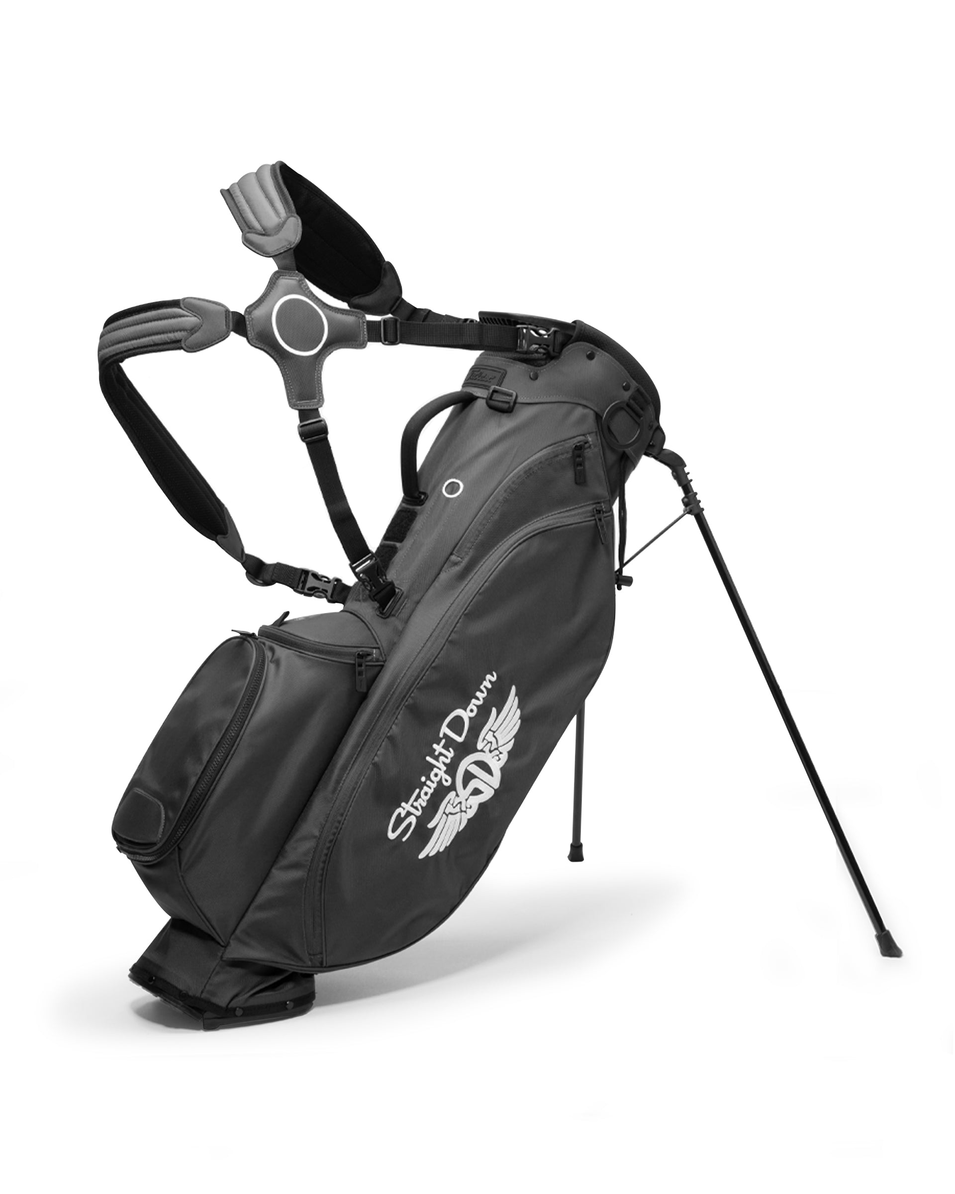 Straight Down Players Golf Bag - Black

