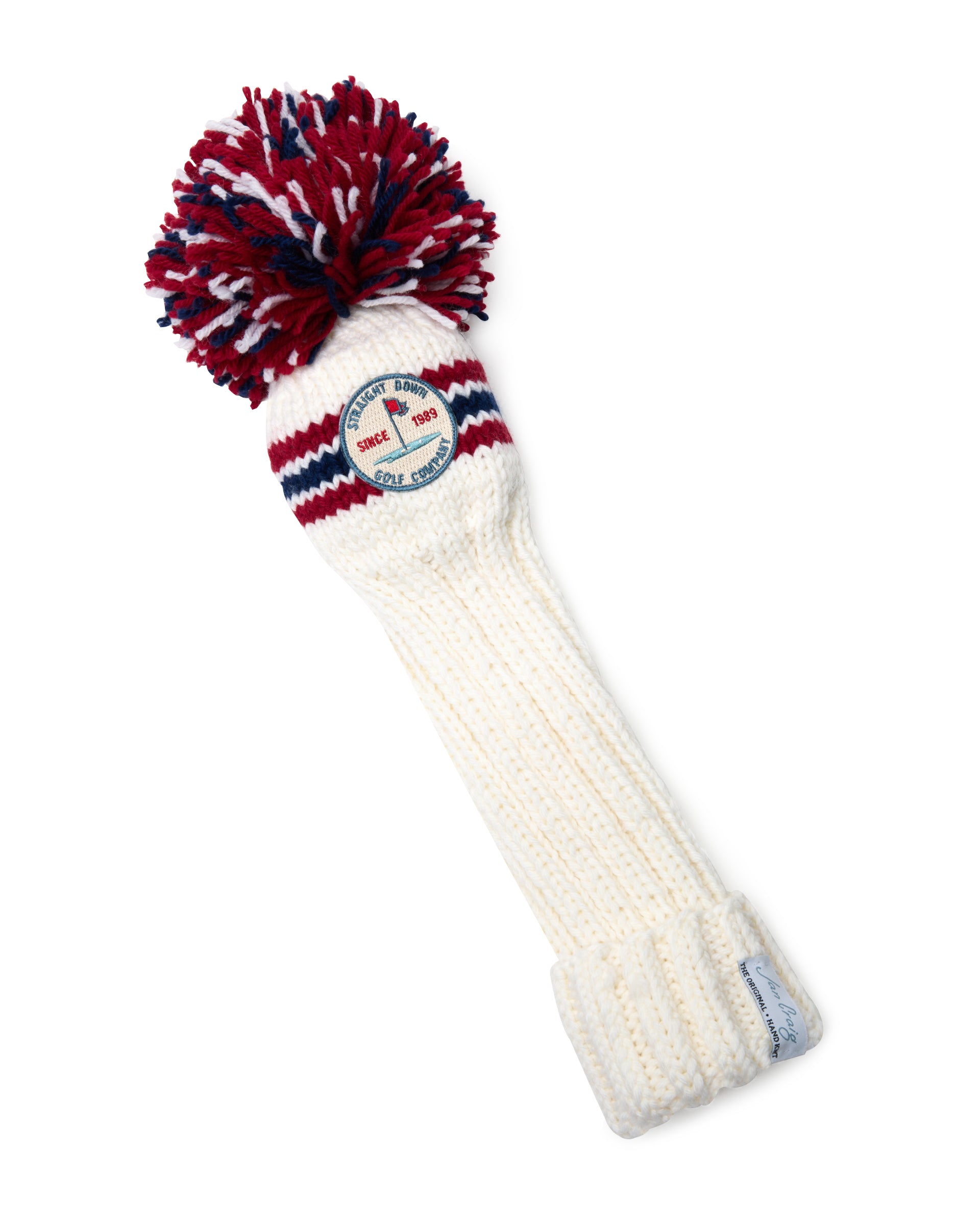 Pom Pom Driver Headcover - Red White Blue

