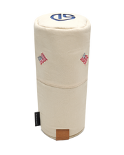 Stars & Stripes Headcover in Cream with embroidered American flag details, front view