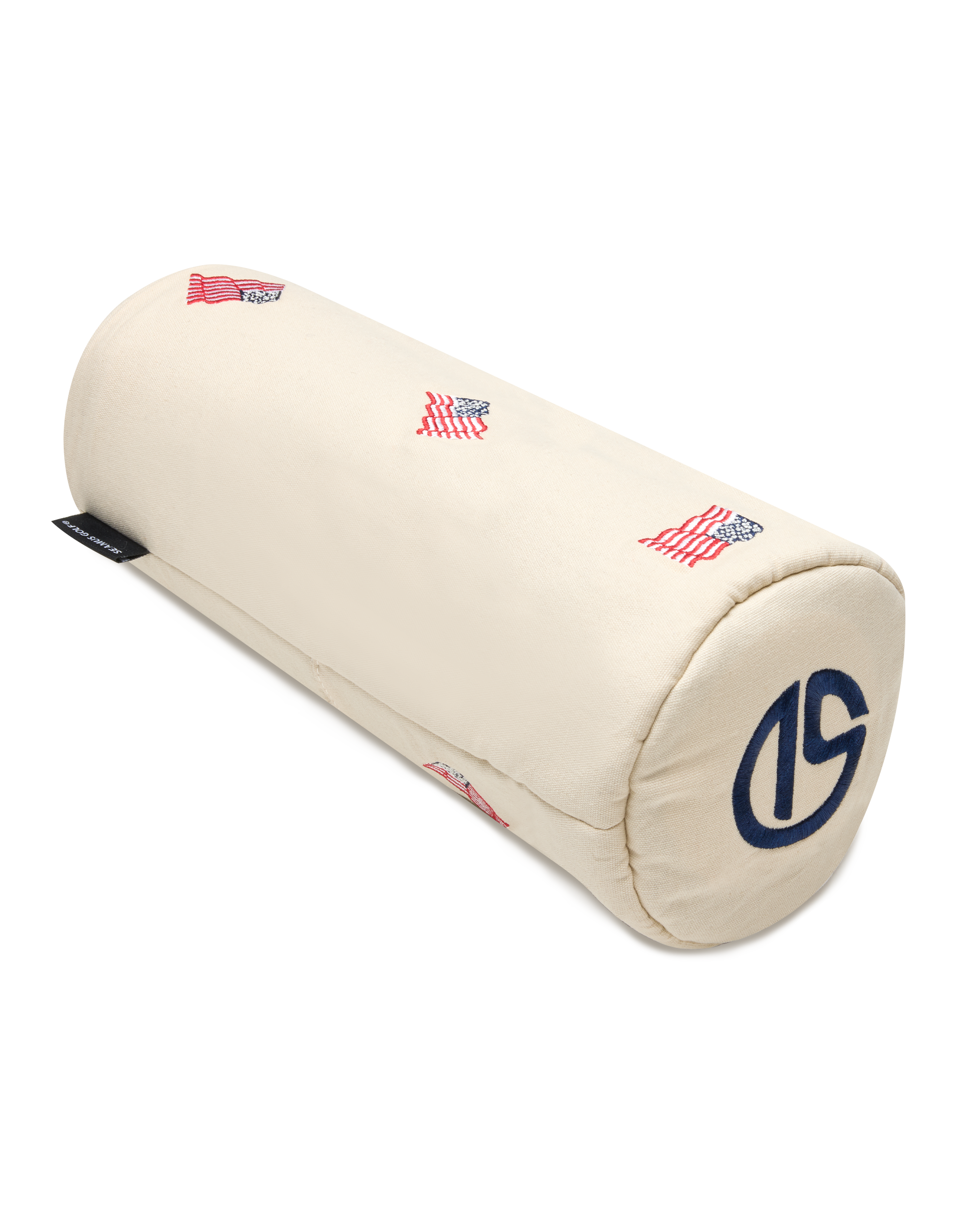 Stars & Stripes Headcover in Cream with embroidered American flag details, side view