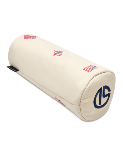 Stars & Stripes Headcover in Cream with embroidered American flag details, side view