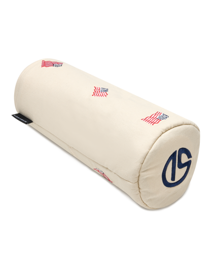 Stars & Stripes Headcover in Cream with embroidered American flag details, side view
