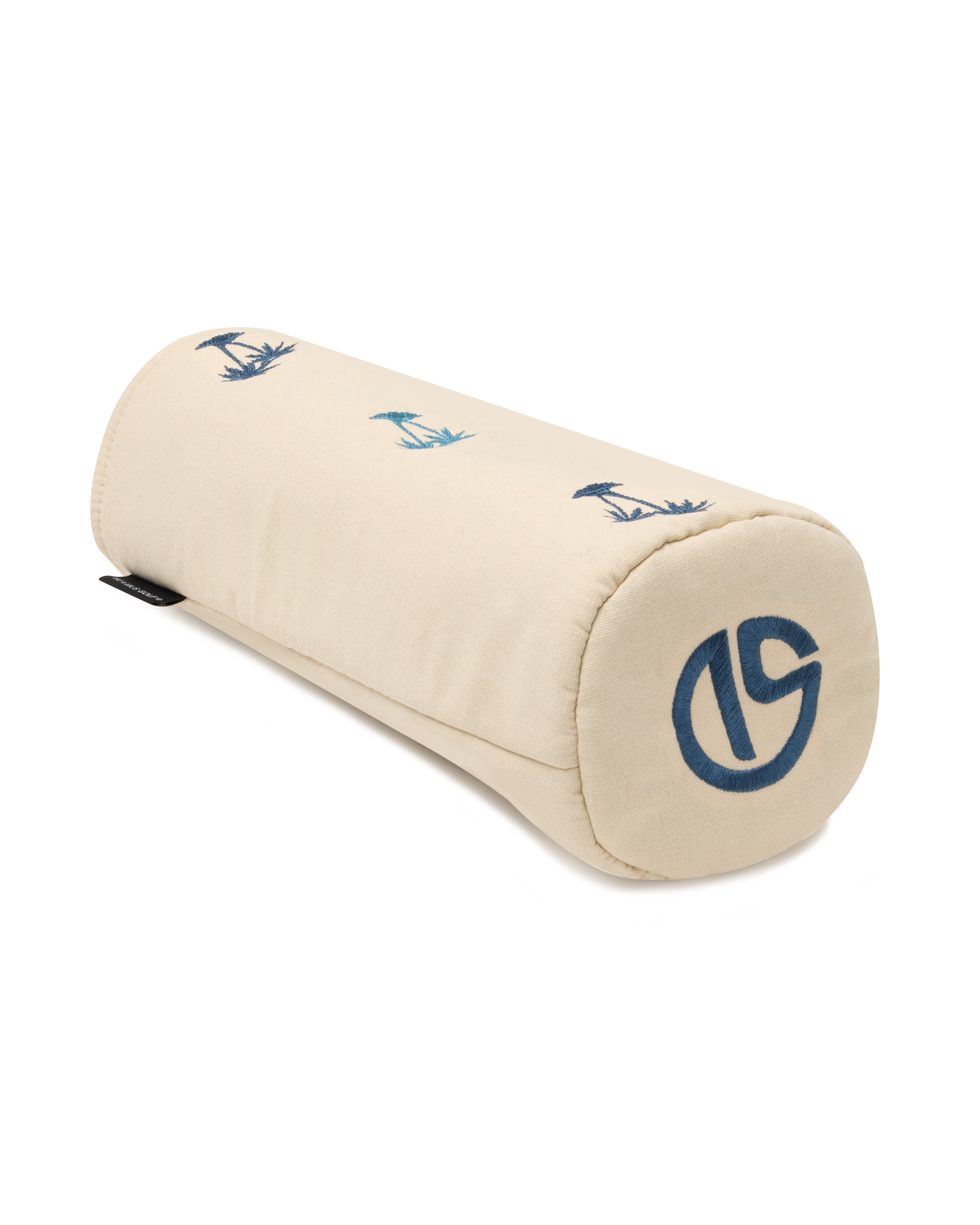Palm Beach Driver Headcover in Cream with embroidered blue palm tree motifs and navy SD logo