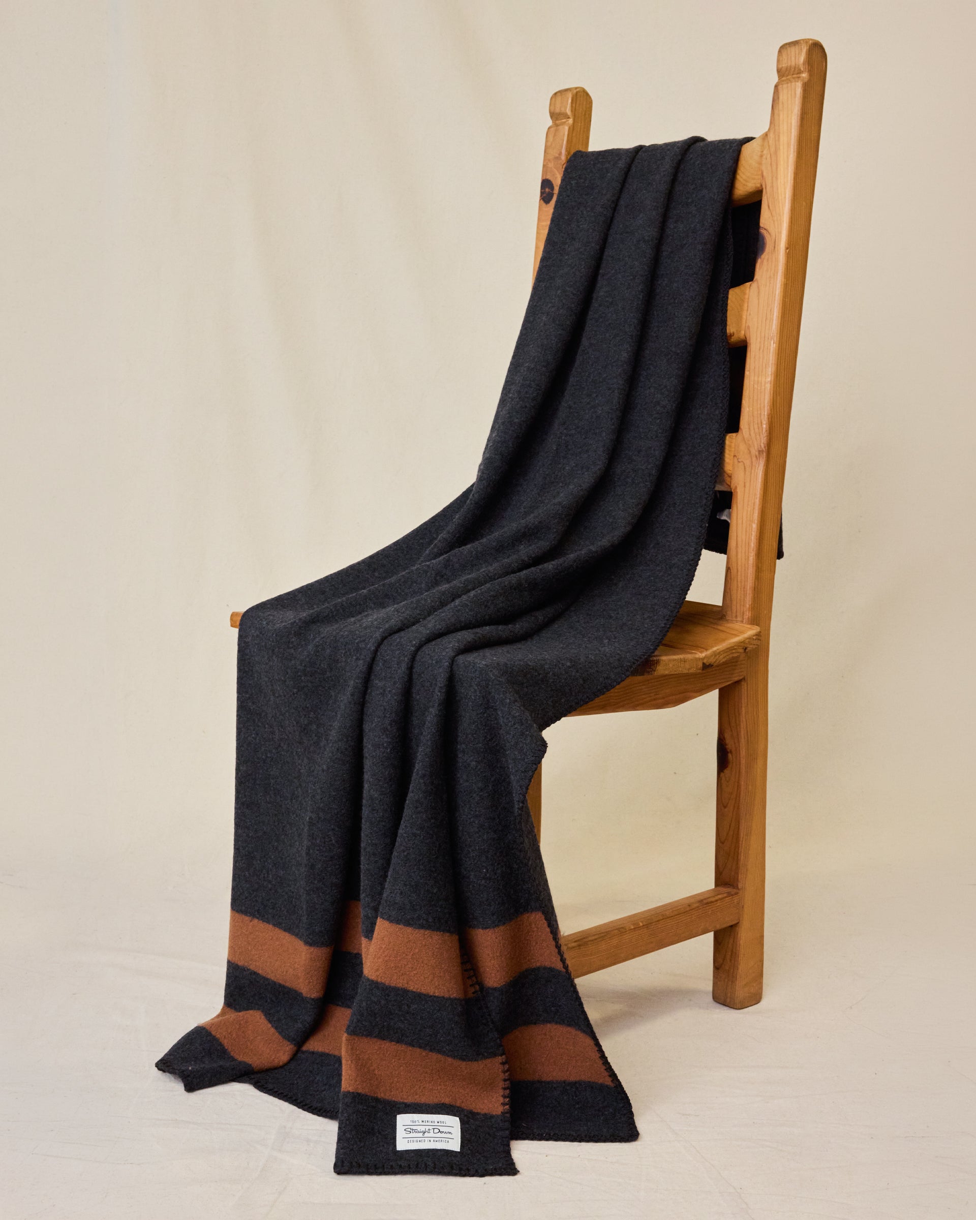 Comfort Throw - Charcoal / Tobacco