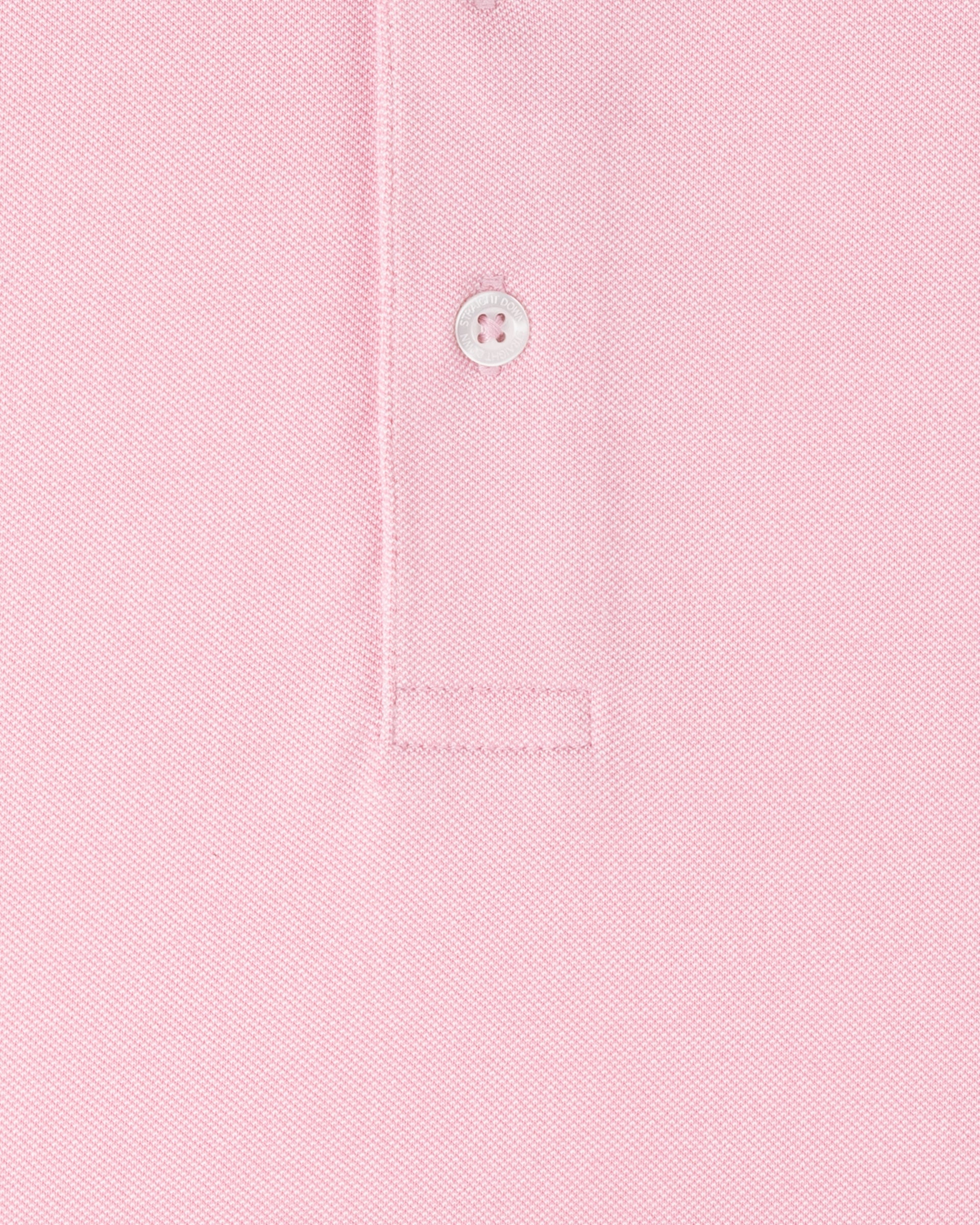 Cambridge Long Sleeve Polo in Punch Pink featuring a soft oxford pique knit texture