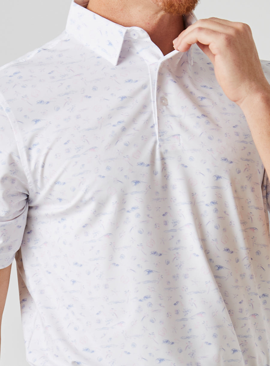 Cocoa Beach Polo - White
