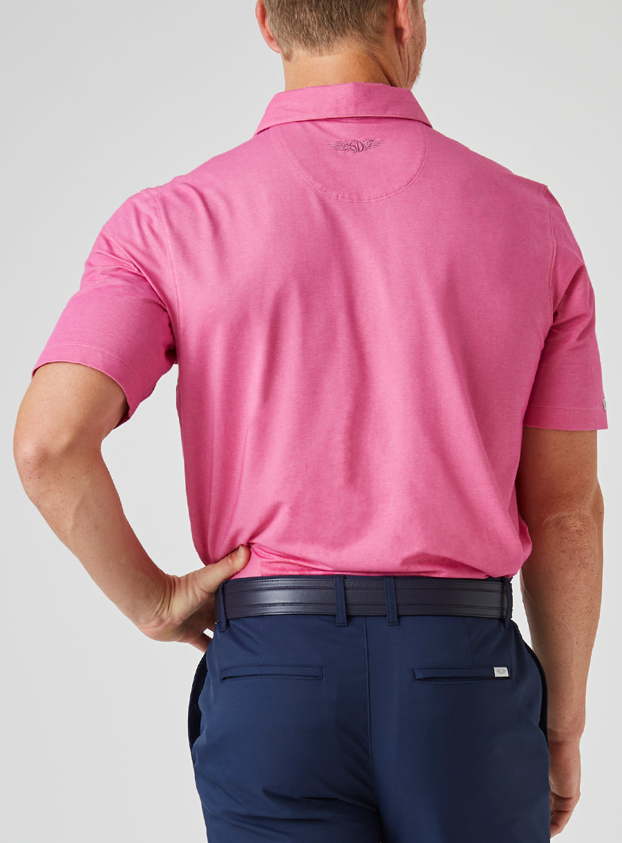 Island Stripe Polo - Berry

