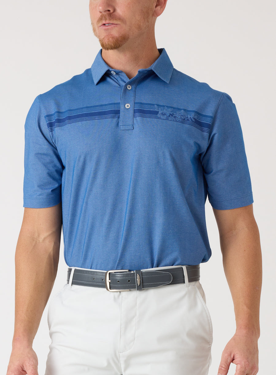 Island Stripe Polo - Federal
