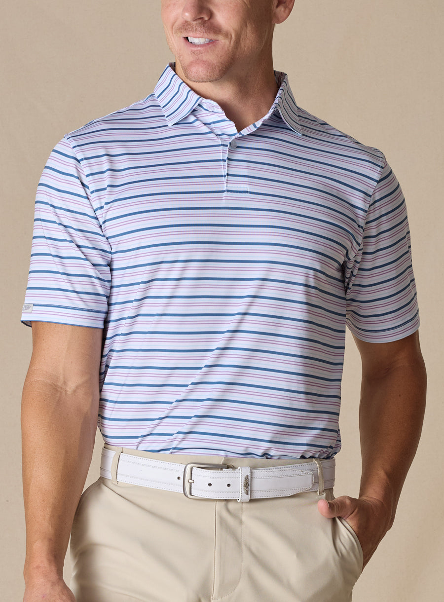 Zuma Stripe Polo - Amethyst
