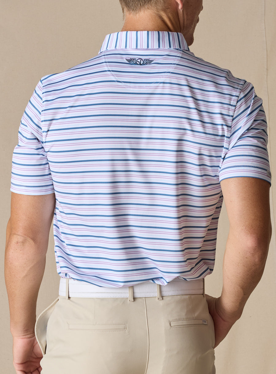 Zuma Stripe Polo - Amethyst
