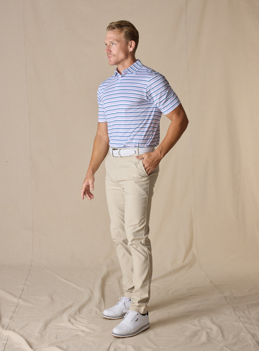 Zuma Stripe Polo - Amethyst
