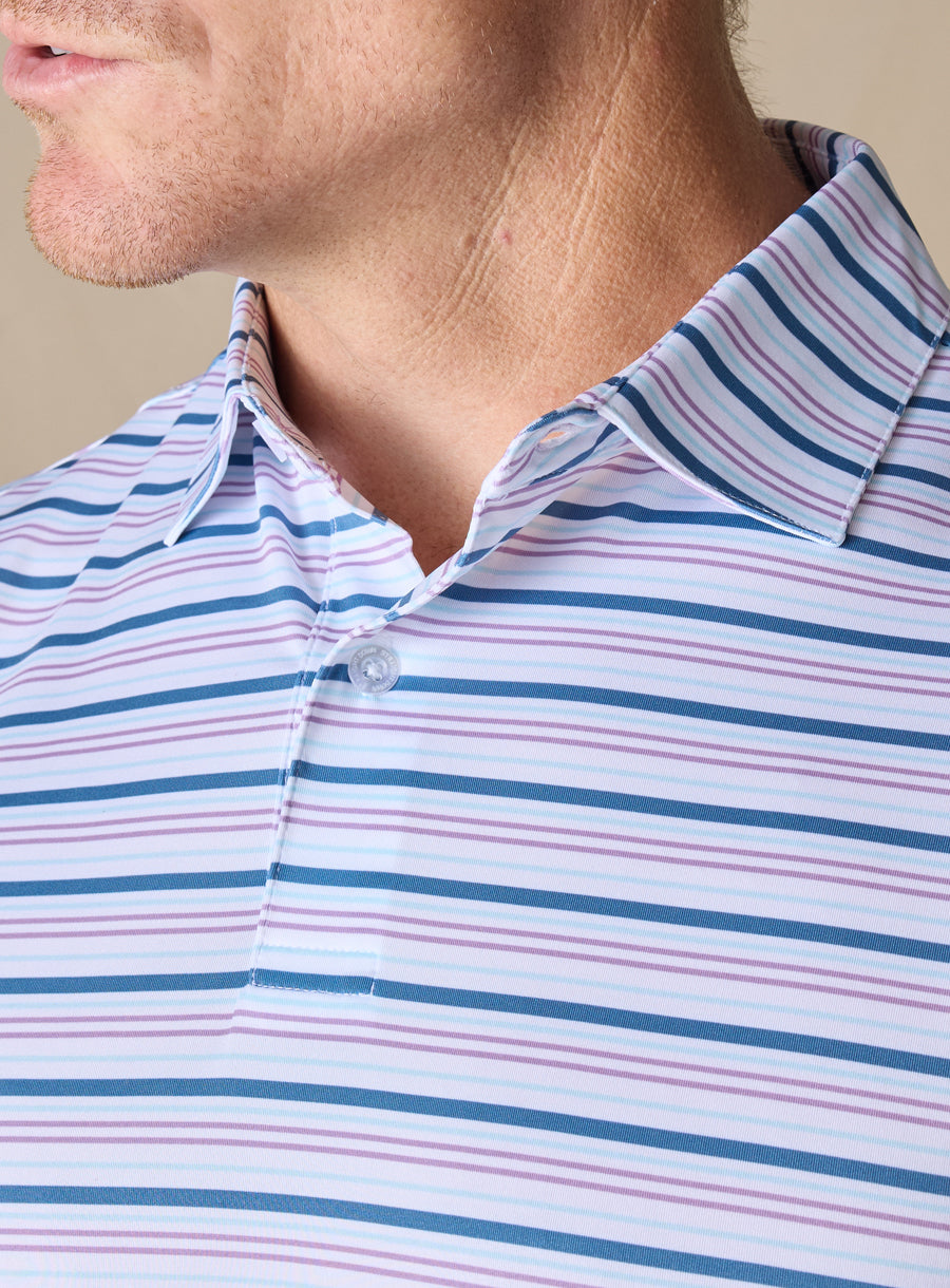 Zuma Stripe Polo - Amethyst

