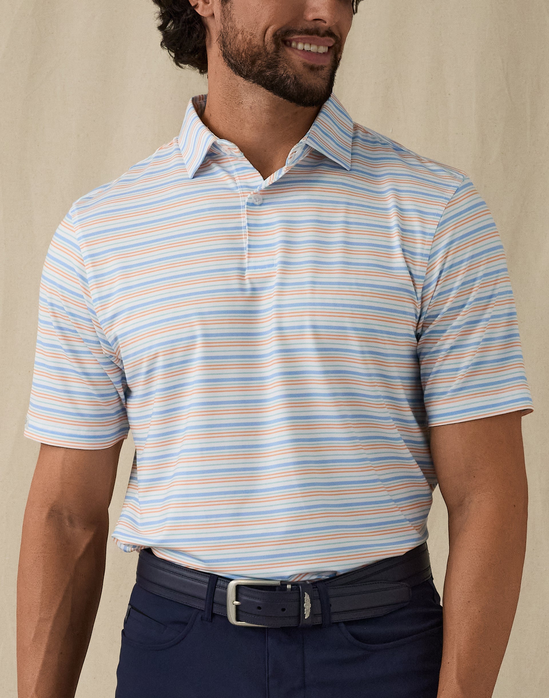 Zuma Stripe Polo - Carolina

