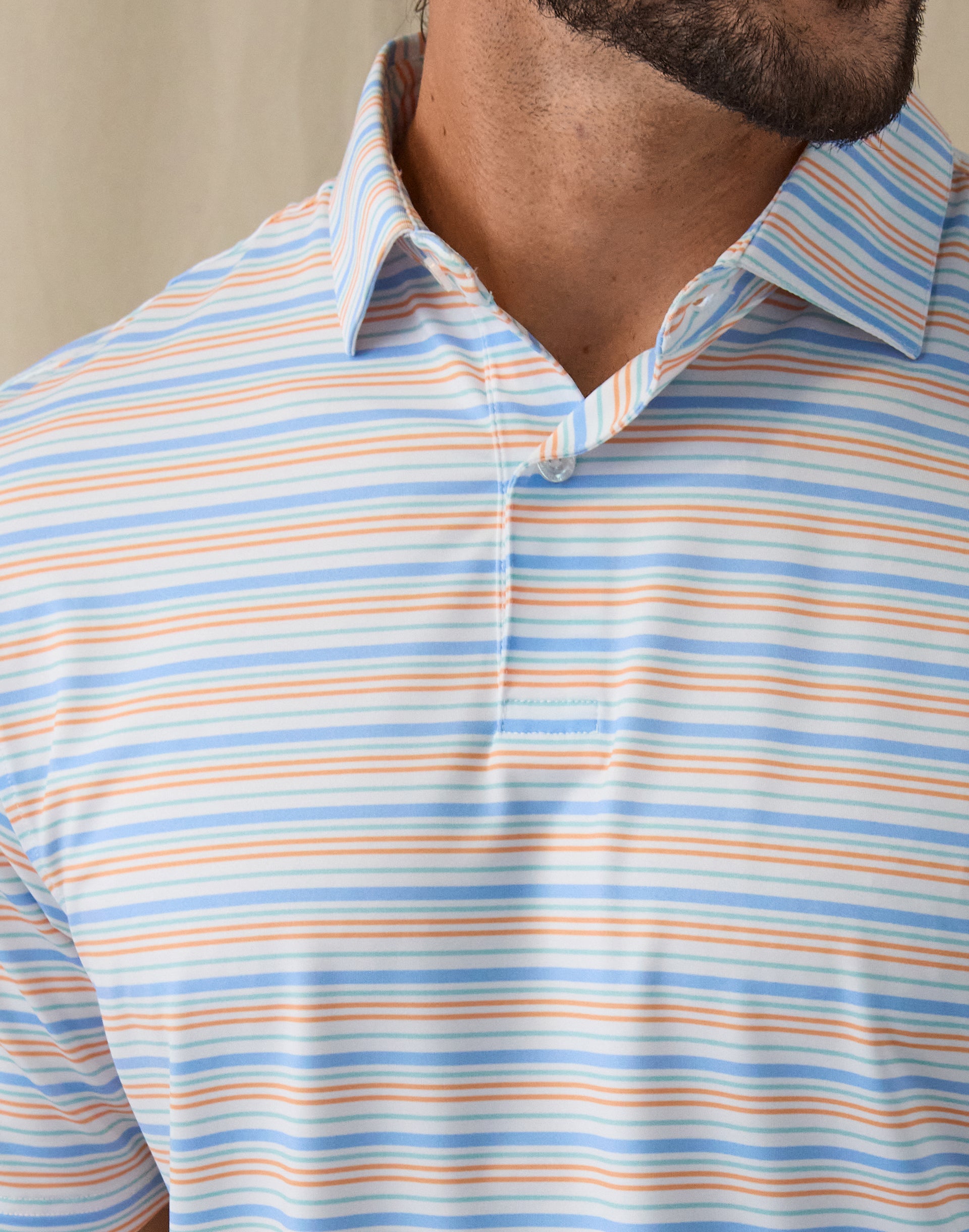 Zuma Stripe Polo - Carolina
