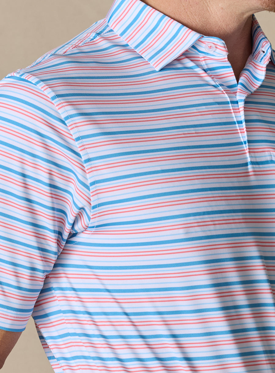 Zuma Stripe Polo - Niagara
