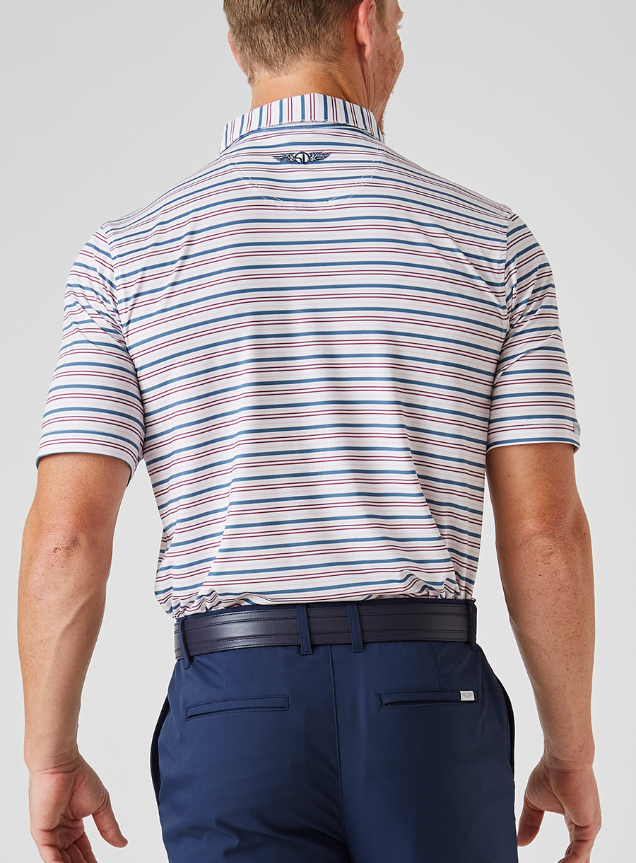 Zuma Stripe Polo - Petrol
