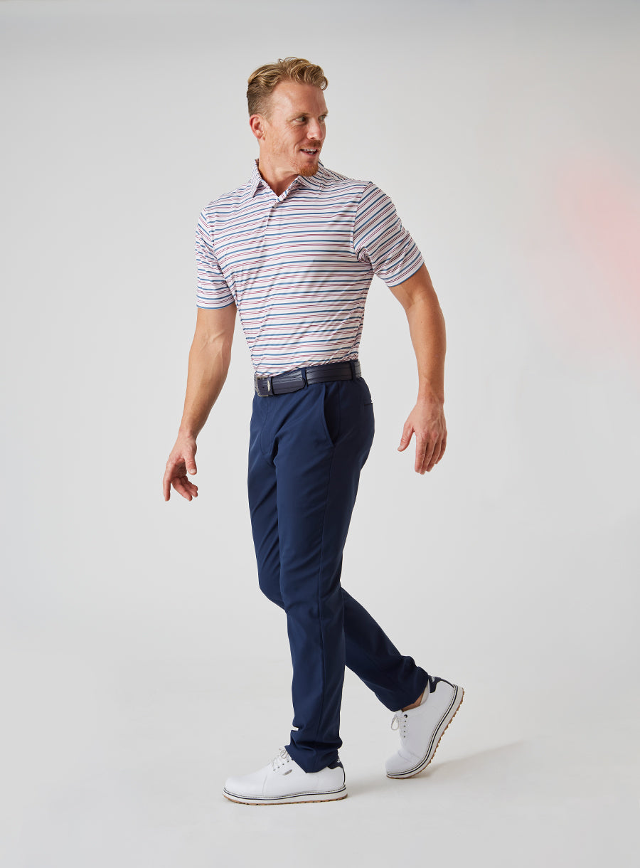 Zuma Stripe Polo - Petrol
