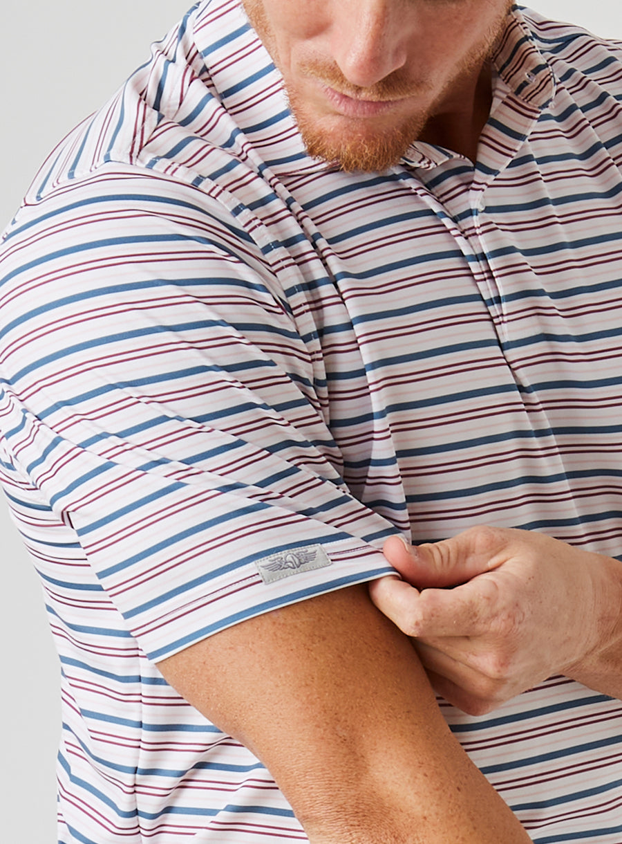 Zuma Stripe Polo - Petrol
