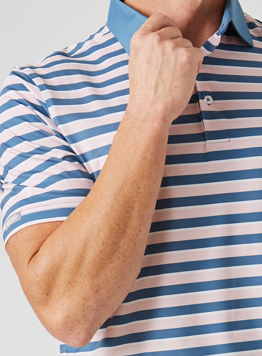 Doheny Stripe Polo - Petrol
