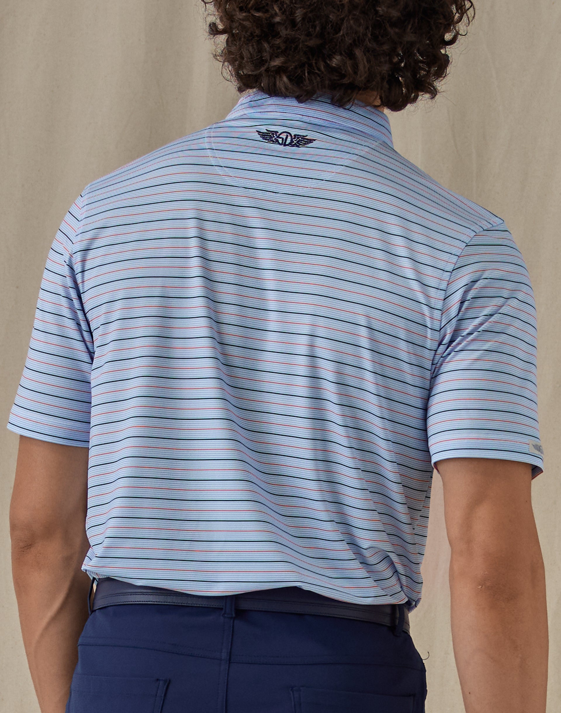 Key West Stripe Polo - Carolina
