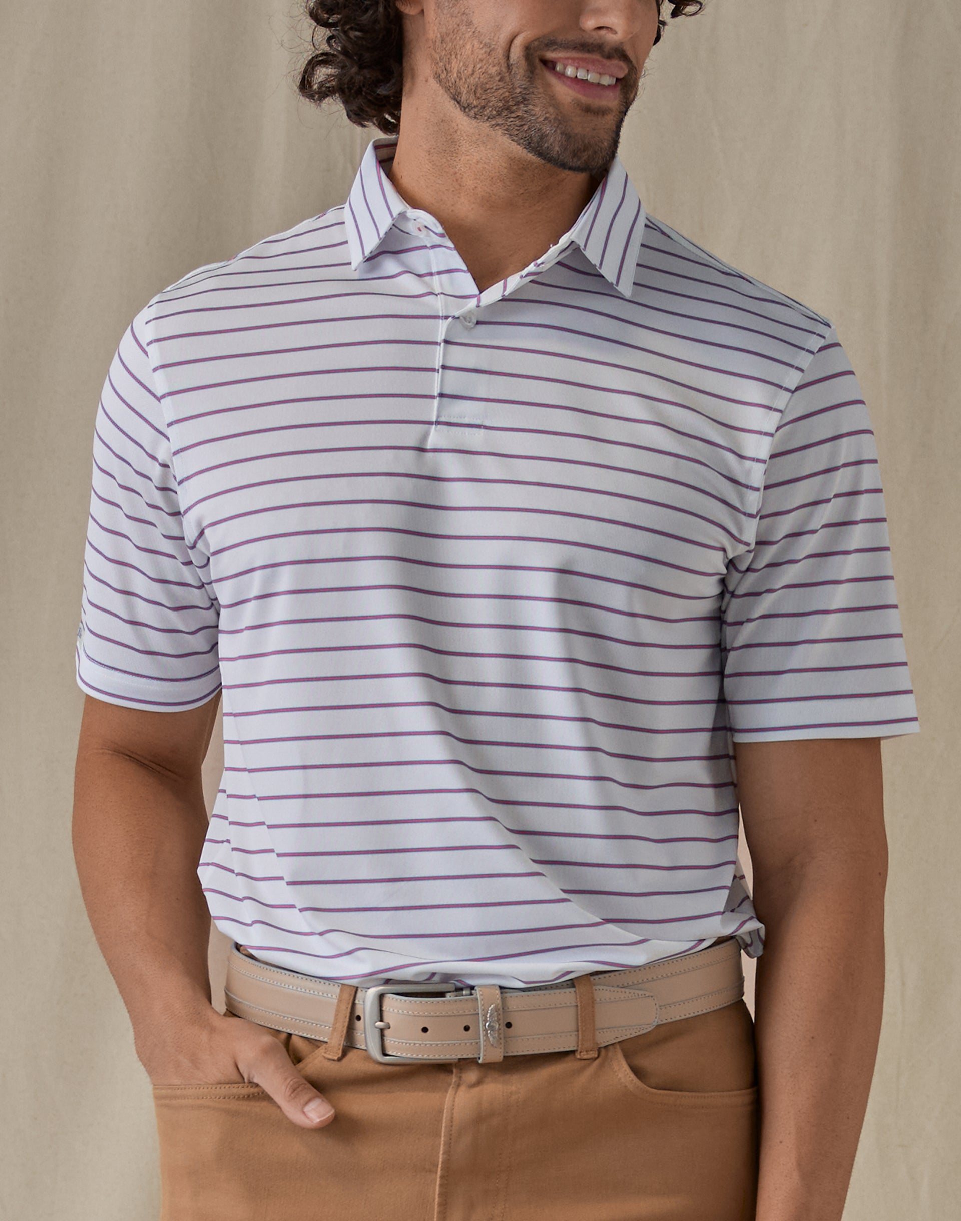 Quintero Stripe Polo - Calypso
