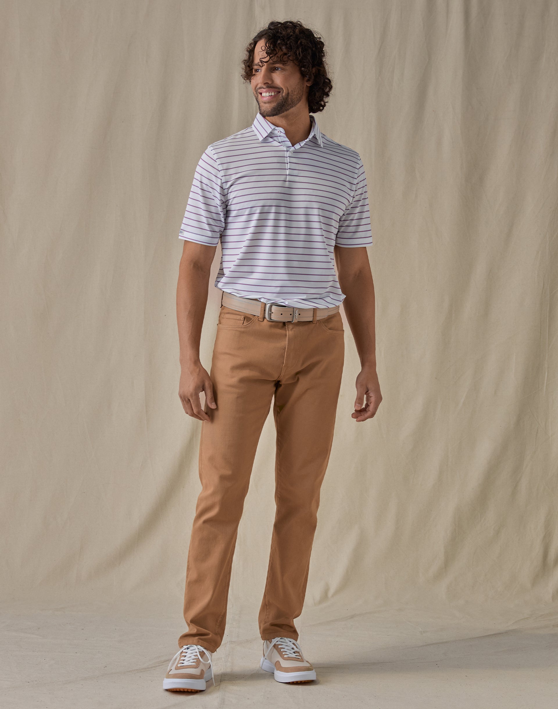 Quintero Stripe Polo - Calypso
