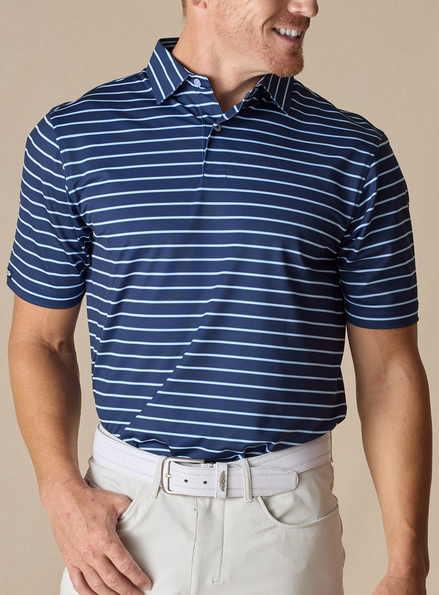 Quintero Stripe Polo - New Indigo
