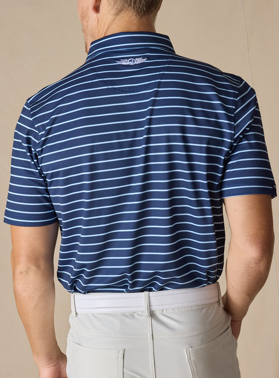 Quintero Stripe Polo - New Indigo

