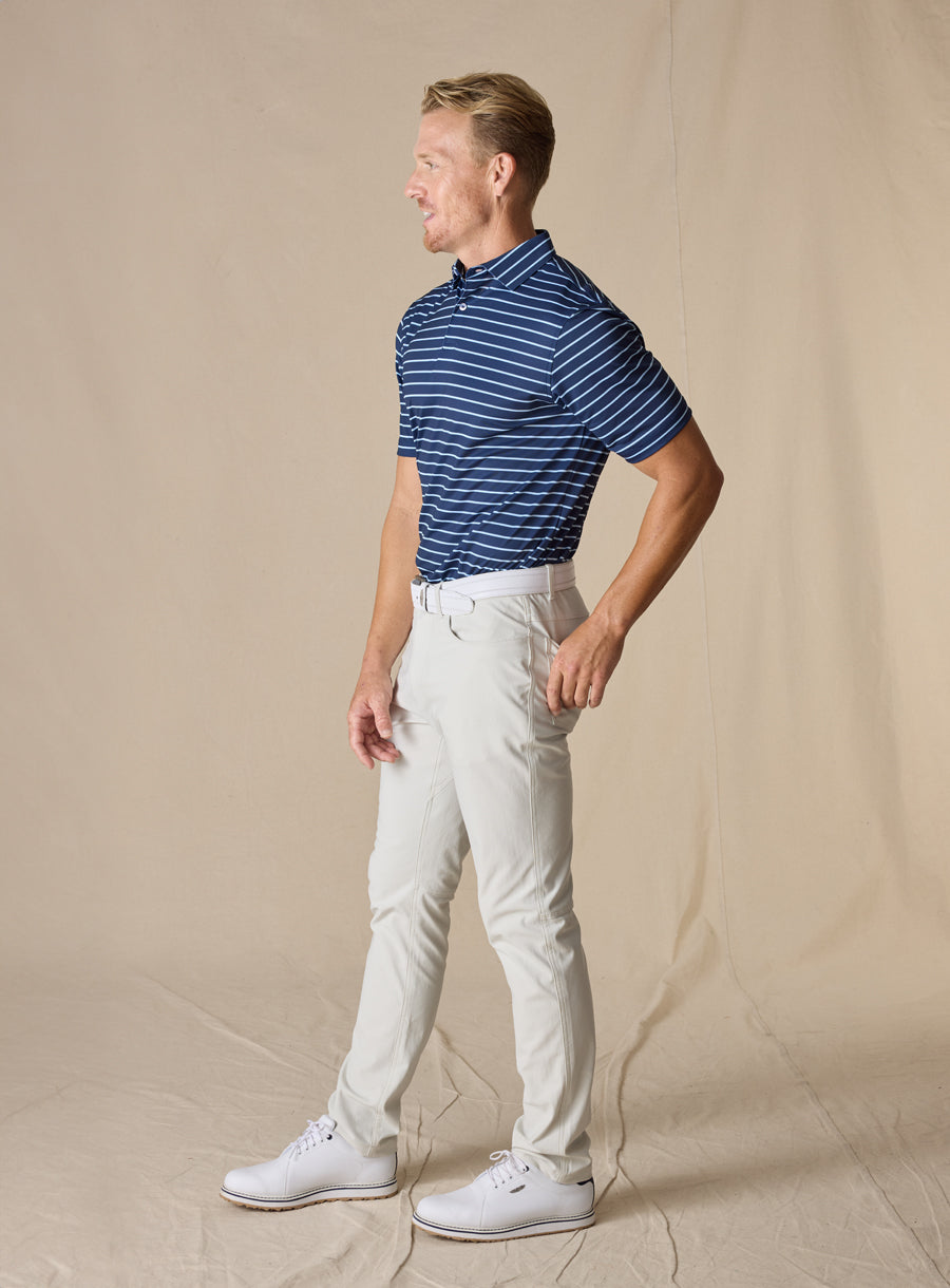 Quintero Stripe Polo - New Indigo
